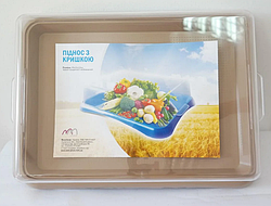 Піднос з кришкою Беж