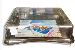 Піднос з кришкою Коричневий