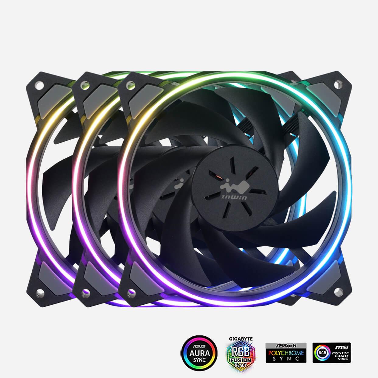 Комплект вентиляторов In Win Sirius Loop ARGB ASL120 Fan Triple Pack (ASL120FAN-3PK)