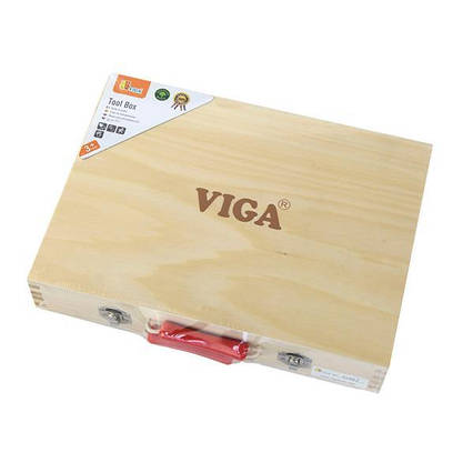Дерев'яний ігровий набір Viga Toys Валізку з інструментами, 10 шт. (50387)