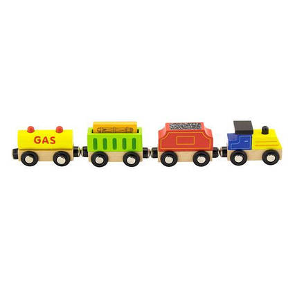 Набір для залізниці Viga Toys Вантажний потяг з пальним (50820)