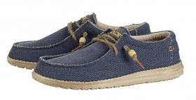 Чоловічі мокасини Hey Dude Wally Braided "Navy" Оригінал