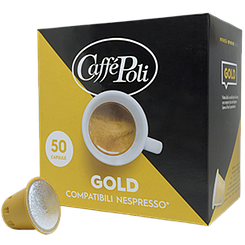Кава в капсулах Caffe Poli Gold Nespresso, 50 капсул