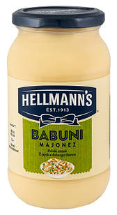 Майонез Нellmann's Babuni, 420 мл, Польща, 65% жирність, Оригінал