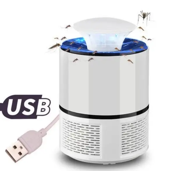 Лампа пастка для комарів знищувач комах 5 Вт USB Mosquito Killer Lamp Біла