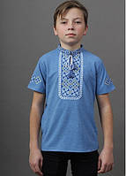 Вышиванка детская подростковая короткий рукав вышиванка для мальчика размер 110