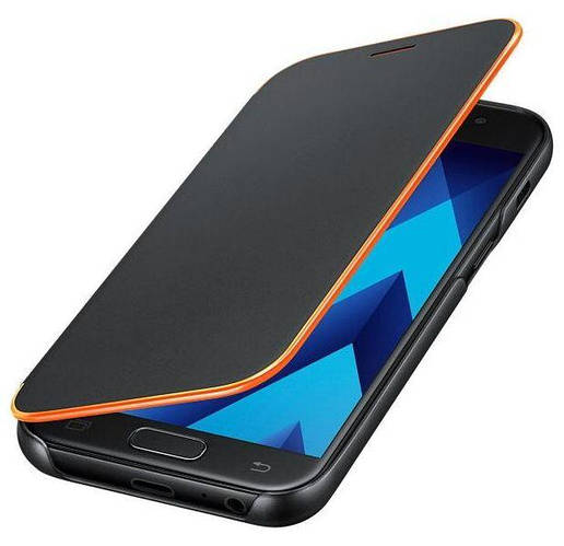 Оригинальный защитный Чехол книжка Samsung Neon Flip Cover Black