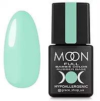 Moon full Barbie color Rubber base 12 (кольорова база) Зелено-бірюзовий, 8 мл