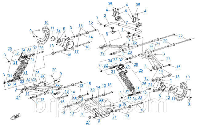 Амортизатор задній CFMoto REAR SHOCK ABSORBER