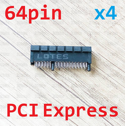 Разъем Слот PCI Express x4 64pin LOTES (ID#1438463033), цена: 60 ...