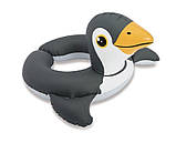 Надувний дитячий безрозмірний коло Intex «Пінгвін », 64 х 64 см 3-6 років, фото 2