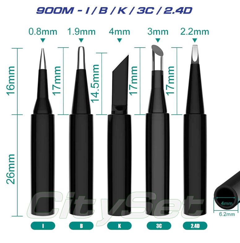 Набір тиснути 900M-T (I/B/B/K/3C/2.4D) 5 шт.