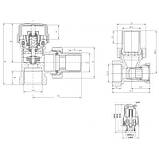 Комплект підключення радітора термостатичний Invena CD-72-K15, фото 2