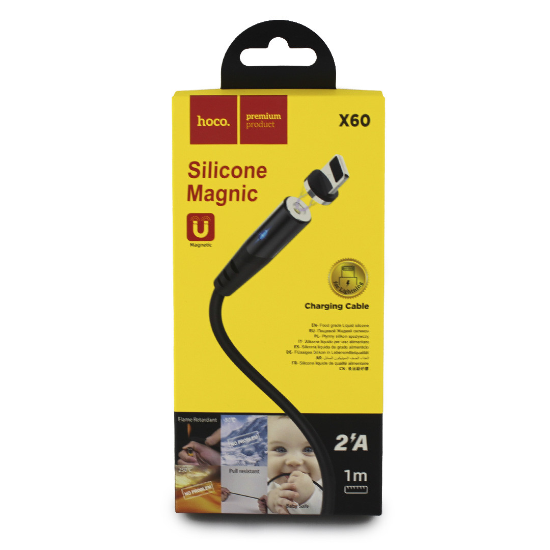Кабель HOCO COOL MAGNET lightning DATA CABLE X 60