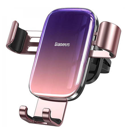 Тримач (автотримач) для телефону в машину Baseus Glaze Gravity Рожеве Золото (SUYL-LG04), фото 1