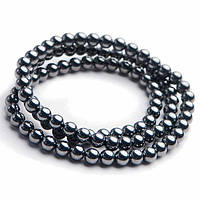 Бусини Гематит 66 шт. Кулька 6 мм