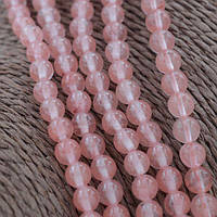 Бусини Кварц Черрі Халцедон 60 шт. Кулька 6 мм