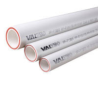 Поліпропіленова труба, армована скловолокном VALTEC PP-FIBER, 40 мм (пластикова труба)