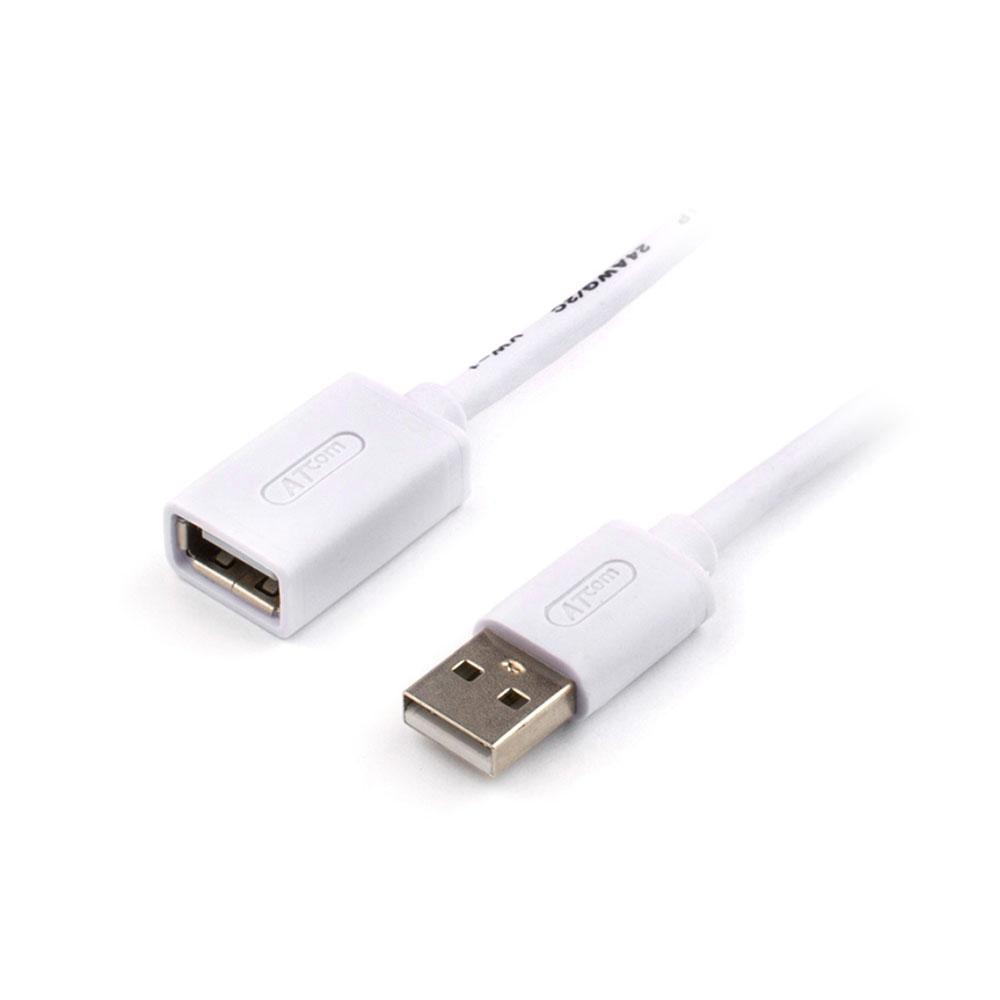 Подовжувач USB кабель (AM/AF) AtCom 1.8 м
