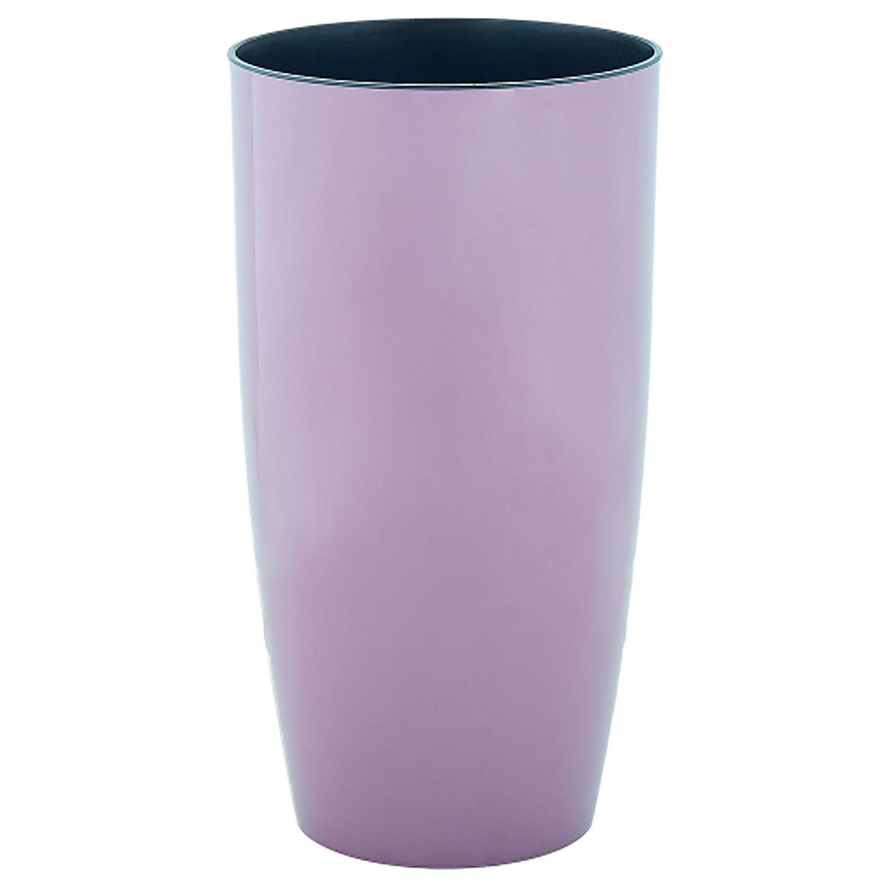 Вазон Альфа круглий високий 22х41.5 см 5 л фіолетовий Алеана, фото 1