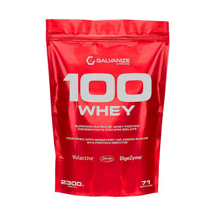 Сироватковий протеїн концентрат Galvanize Nutrition 100% Whey 2300 грам пакет Шоколад кокос