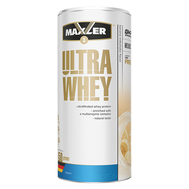 Сироватковий протеїн концентрат Maxler Ultra Whey 450 грам Банановий Мілкшейк