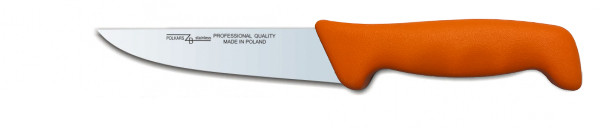 Нож для убоя птицы Polkars №25 140мм с оранжевой ручкой - фото 1 - id-p1438004746
