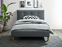Серая односпальная кровать TEXAS 120 серый (Signal)
