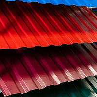 Профнастил для забору (профлист) 10-ти хвильовий 1500х950 мм темна вишня (На даний товар доставка Новою поштою не здійснюється)