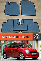 ЄВА килимки Сузукі Свіфт 2005-2009. EVA килими на Suzuki Swift