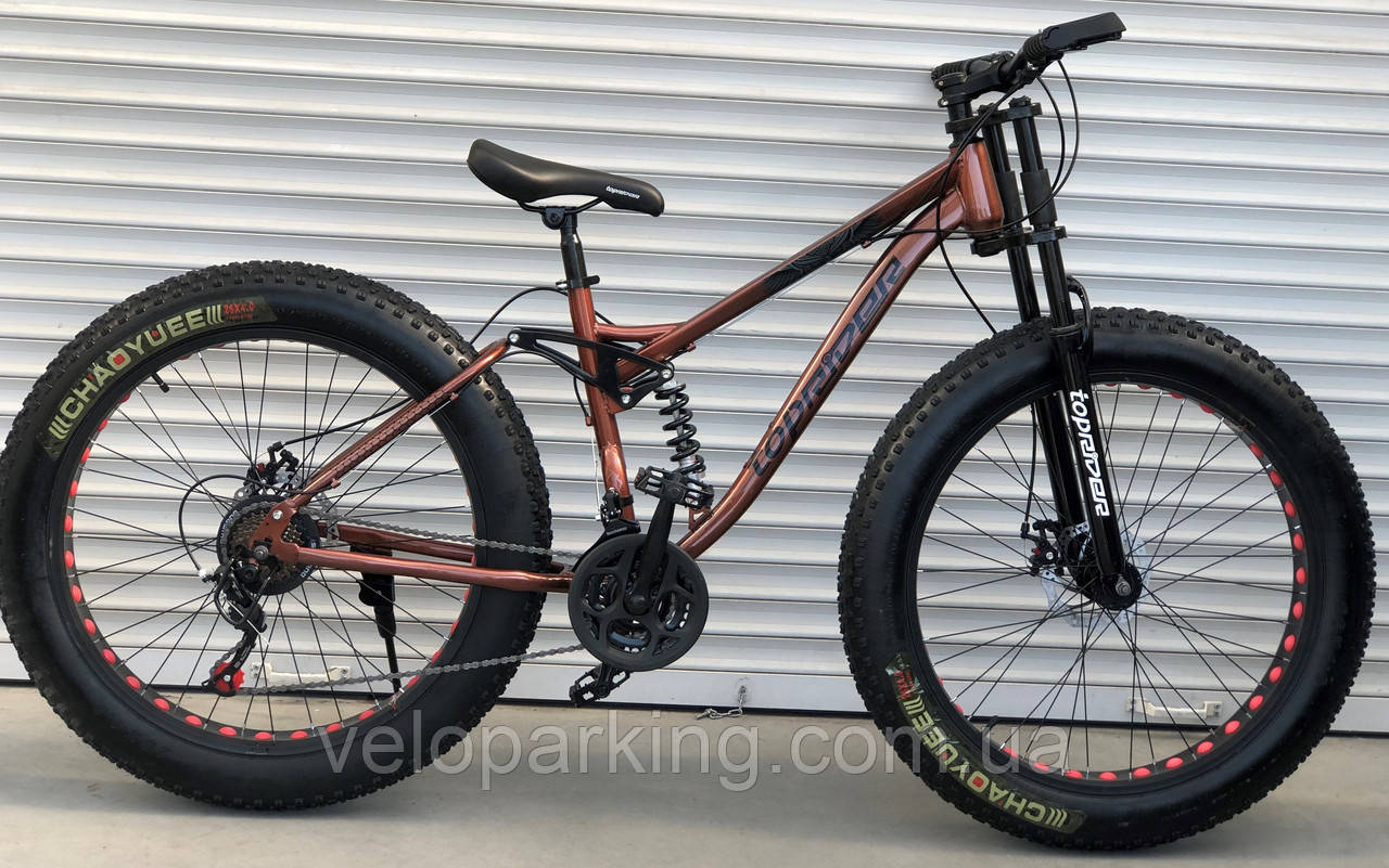 Позашляховик фетбайк двопідвісний Twin Mbike 26 (fatbike) велосипед 2023 фетбайк