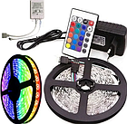 Світлодіодна стрічка LED 3528 RGB комплект, фото 3