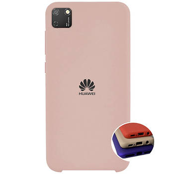 Чохол Silicone FULL case для Huawei Y5P 2020 (01) Pink sand пудровий