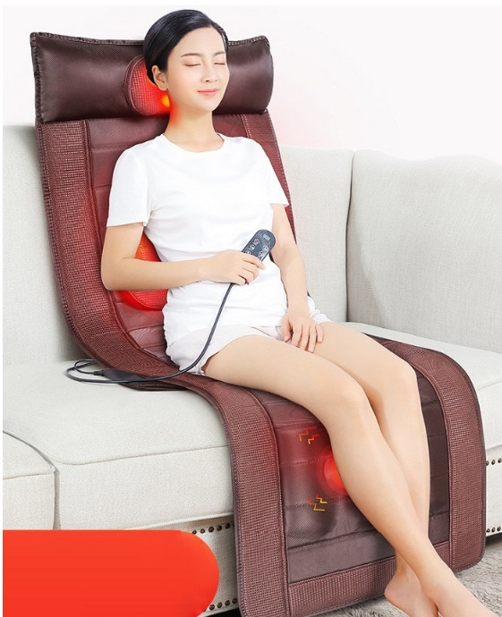 Масажна накидка Benbo AM-311 (AM-301А) Масажний матрац з підігрівом і масажем шиї, фото 1