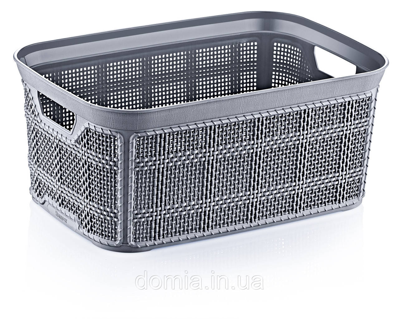 Кошик для дрібниць "JUTE" прямокутна без кришки з ручками (21*14*10 см) 2.5 л AKAY Plastik Туреччина АК-594