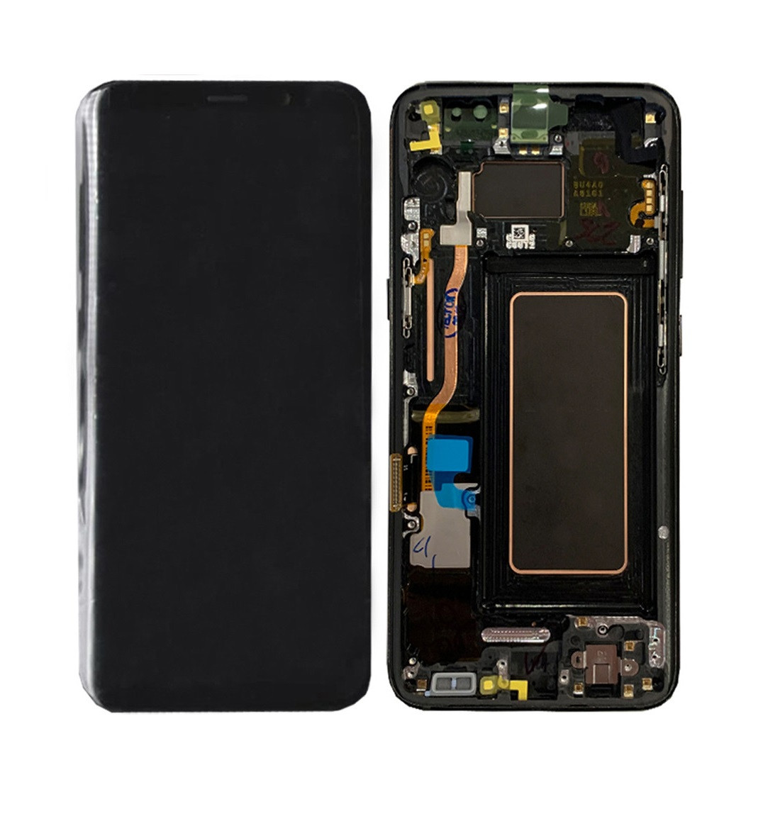 Дисплей для Samsung G950 Galaxy S8 з сенсорним склом в рамці (Чорний) Оригінал Китай