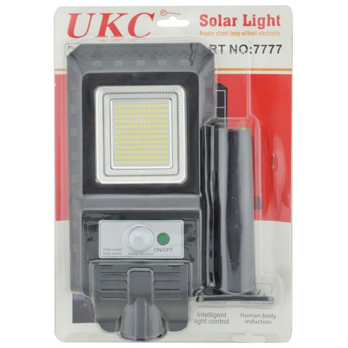 Светильник уличный на солнечной батарее с датчиком движения Solar UKC SL-115 115W (7777) - фото 4 - id-p1438601090