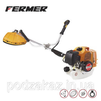 Мотокоса FERMER KS-450, двиг. 52 см3, плавн. пуск (3Т+ 40Т переможе, котушка Stihl + волосінь 15м. 3,0 зірка, шт, фото 1