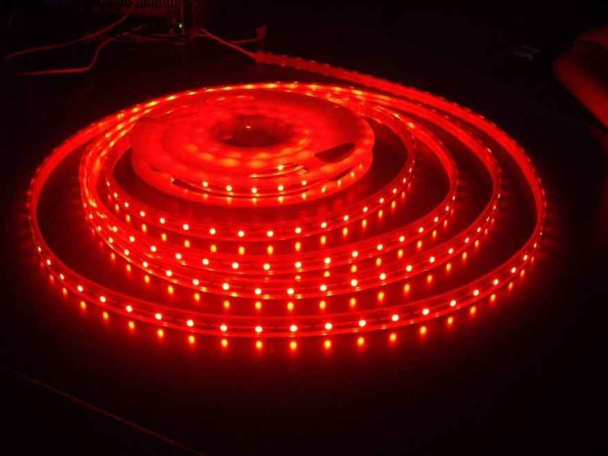 Світлодіодна стрічка LED 5050 Red Червона 100m 220 V, фото 1