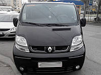 Вії на фари Renault Trafic 2001-2014 Накладки фар авто Бровки для Рено Трафік