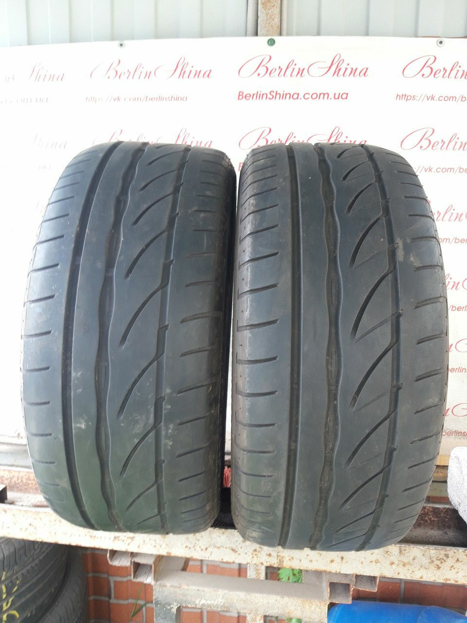 Пара літніх шин 225/50/16 Bridgestone Potenza з Німеччини без пробігу по Україні, фото 1