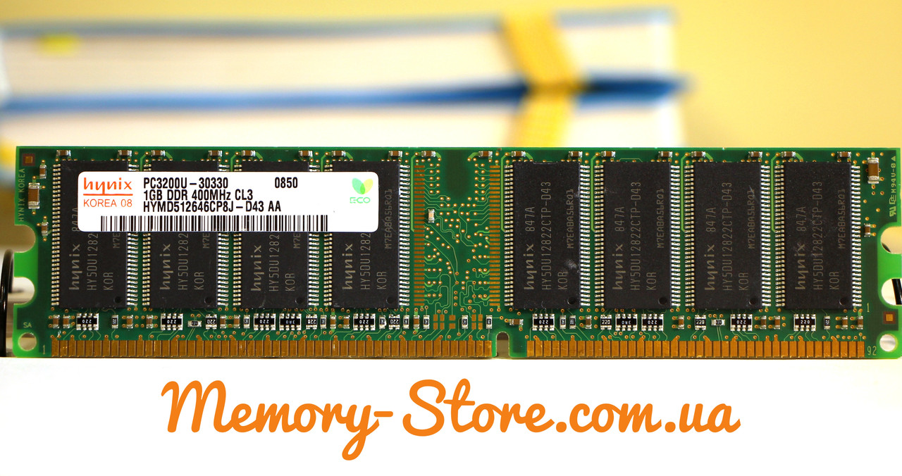 Оперативна пам'ять для ПК DDR 1Gb 400MHz PC3200, Hynix (б/у)