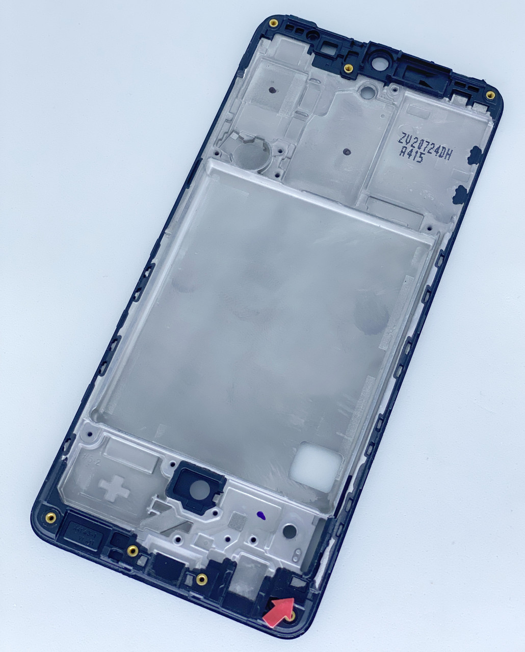 Рамка кріплення дисплея для Samsung A415 Galaxy A41, чорна, фото 1