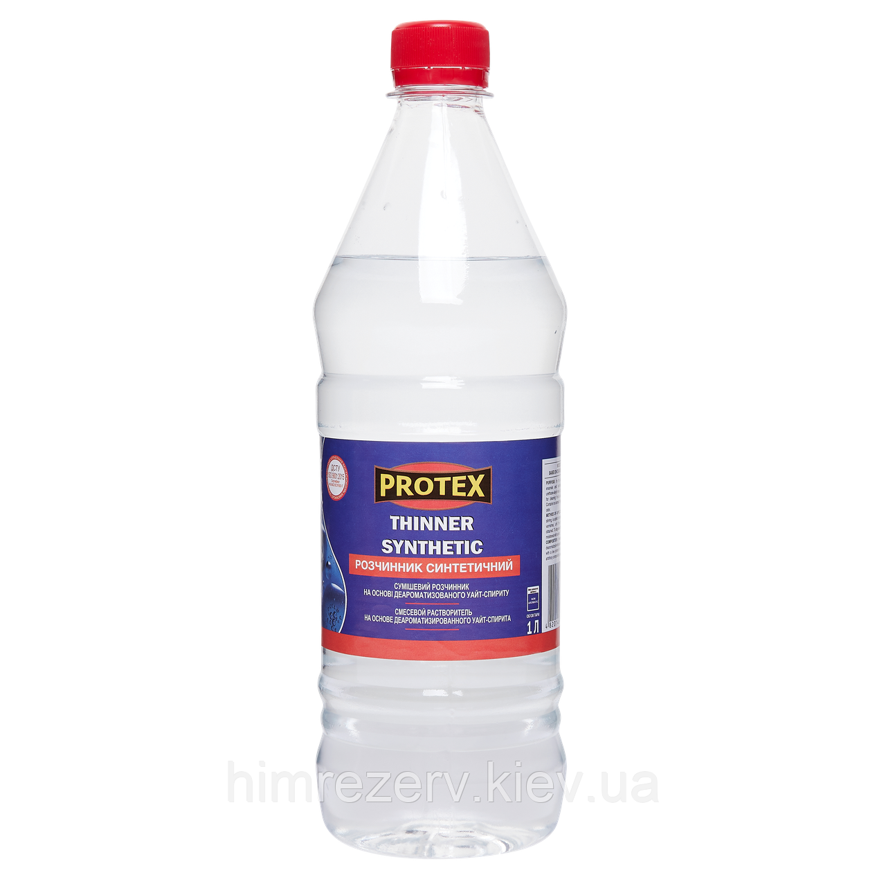 Розчинник thinner synthetic PROTEX 0.62кг (тара 1л) уайт-спірит деароматизований