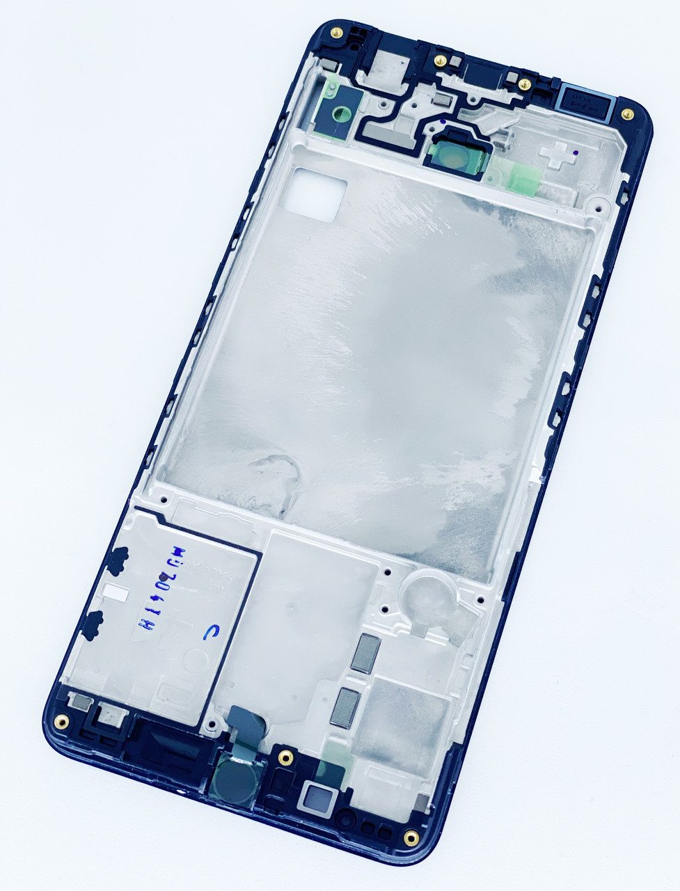 Середня частина корпуса для Samsung A415 Galaxy A41, чорна, фото 1