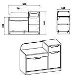 Передпокій Фаїна А6 Компанит Дуб сонома (komA32), фото 4