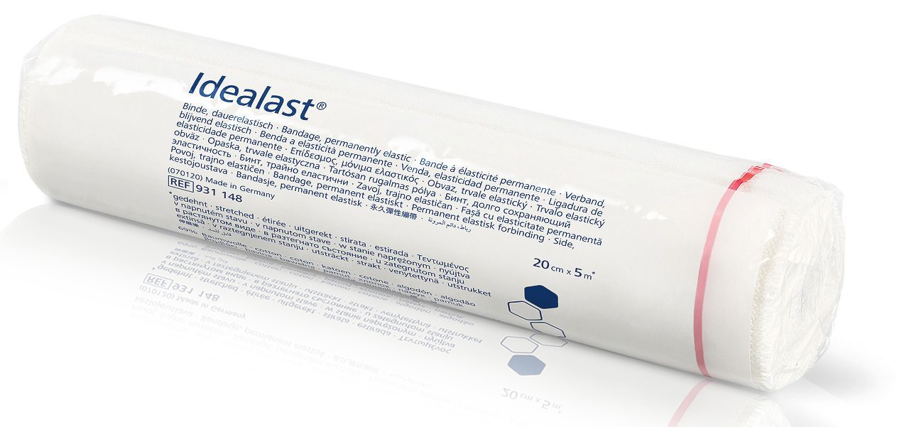Постійно еластичний бинт для віскі-сповивання Hartmann Idealast 20см х 5м, фото 1