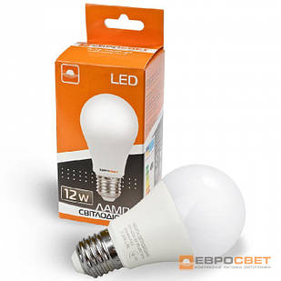 Лампа світлодіодна ЄВРОСВЕТ 12 Вт 4200К A-12-4200-27 Е27