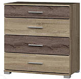 Передпокій Бриз ТО-4 + вішалка К-5 + дзеркало Еверест сонома + трюфель, фото 3