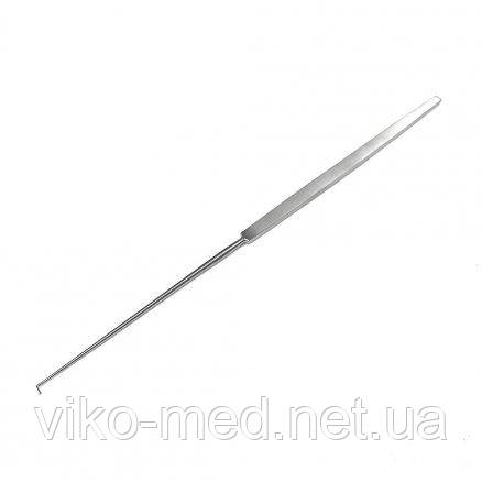 Гачок по Cushing, для нерва. Розмір 28 см х 4 мм, фото 1